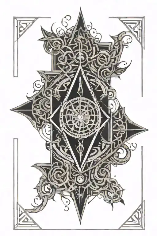 sigil protection and money attraction   tattoo design idea