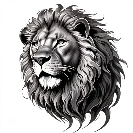 lion astrological sign tattoo with mourning for a dad tattoo design idea