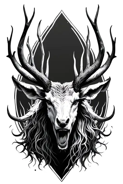 wendigo tattoo design idea