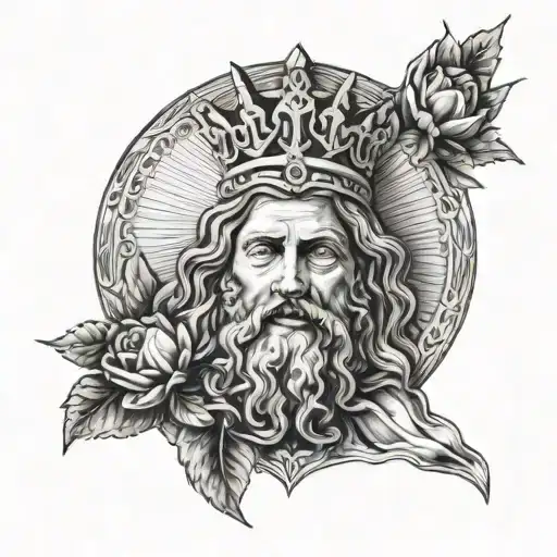 Sacred Heart of Jesus of Nazareth tattoo design idea