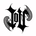 Two Word Ambigram Generator tattoo design idea