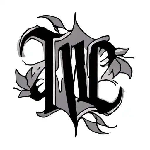 Two Word Ambigram Generator tattoo design idea