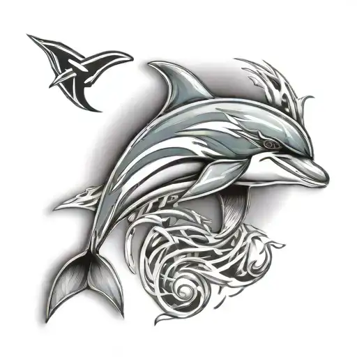 Miami Dolphins tattoo design idea
