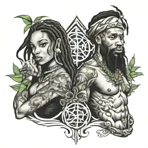 the ghetto of jamaica arm sleeve tattoo tattoo design idea
