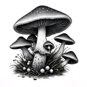 Psilocybin Molecule tattoo design idea