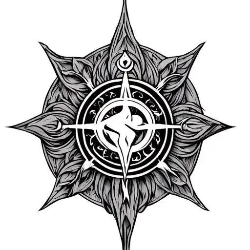 protection sigil tattoo design idea