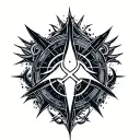 protection sigil tattoo design idea