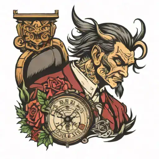 stock trader tattoo design idea