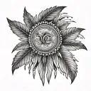 cree beadwork realistic tattoo design idea