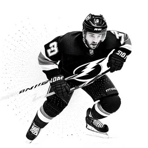 tampa bay lightning hockey, boston bruins hockey player tattoo design idea