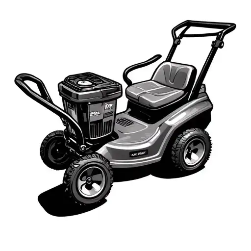 Lawnmower tattoo design idea