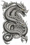 Represents the countries Greece, Italy and Puerto Rico. Includes elements of cycling and dragons; maybe shenron from dbz tattoo design idea
