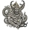 Ravana tattoo design idea