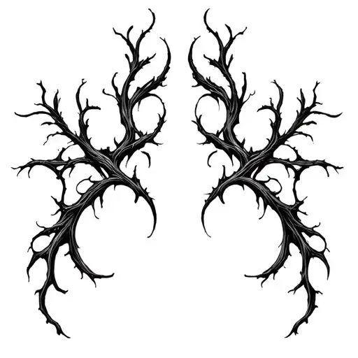 Smooth, branching lines like soft energy veins. Organic and calm, no shading, natural anatomical flow. tattoo design idea