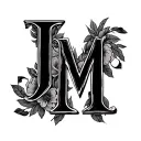 Draw the letters J-L & M tattoo design idea