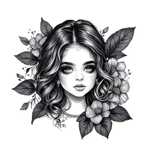 Girly tattoo design idea