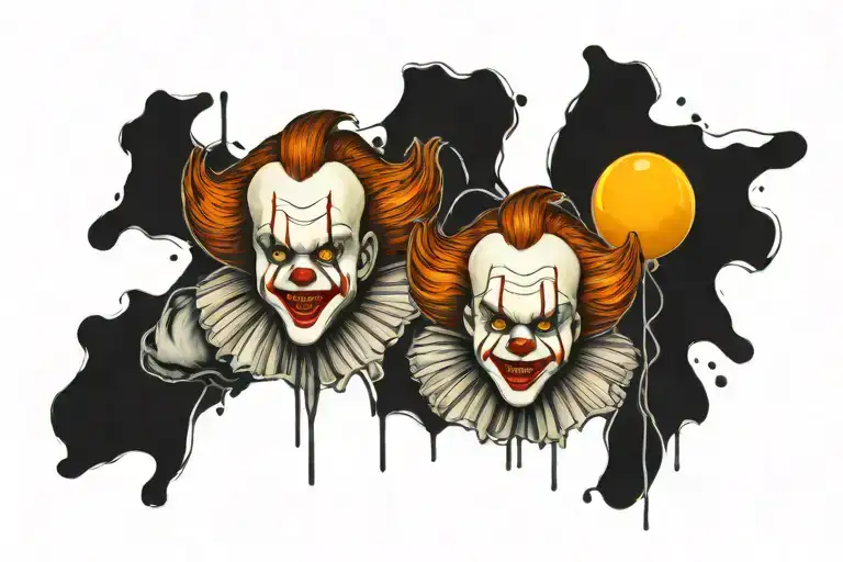 Pennywise tattoo design idea
