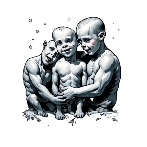 Casper boys stick together tattoo design idea