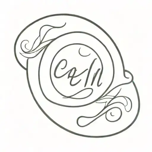 calm sign on surfboard. simple design tattoo design idea