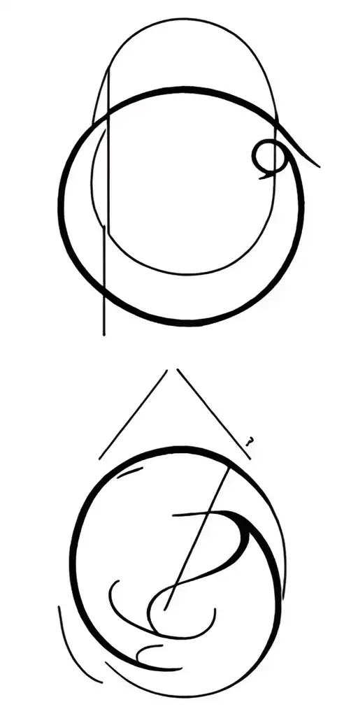 Libra And Sagittarius Combined tattoo design idea