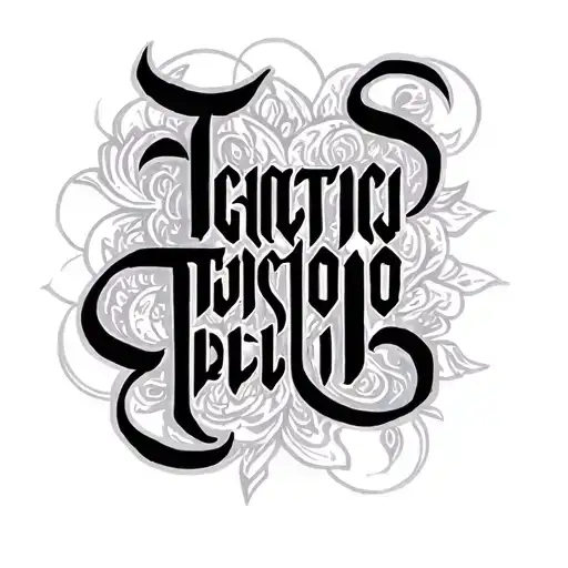 Two Word Ambigram Generator tattoo design idea