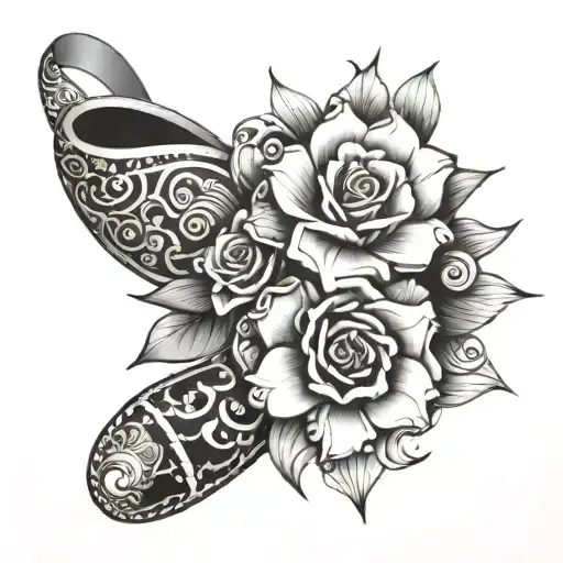 Disney garter wrapped tattoo design idea
