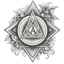 alcoholics anonymous tattoo design idea