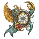 Cancer Scorpio Sagittarius Capricorn symbol tattoo design idea