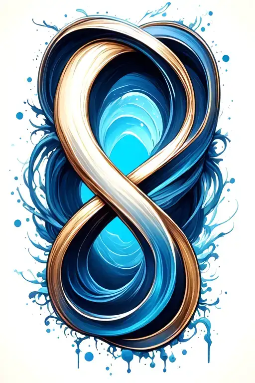 infinity symbol tattoo design idea