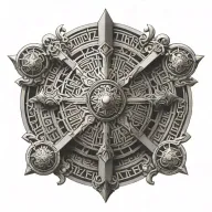 roman empire tattoo design idea