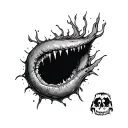 Butthole tattoo design idea