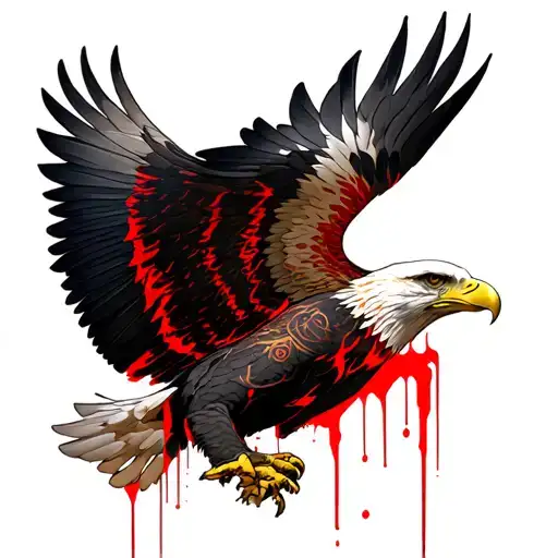 Blood eagle tattoo design idea