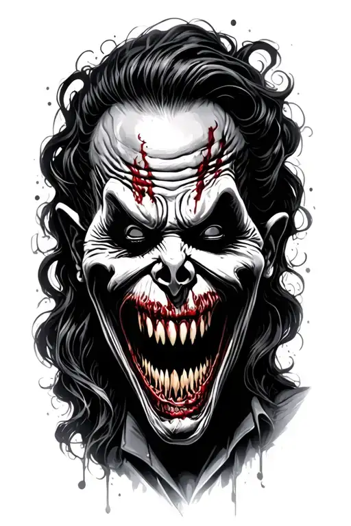 horror movie villains tattoo design idea