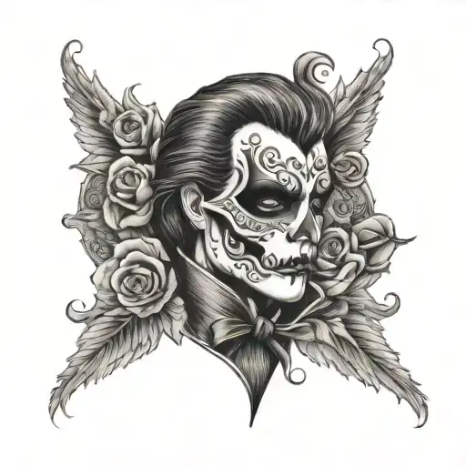 Phantom Of The Opera tattoo design idea