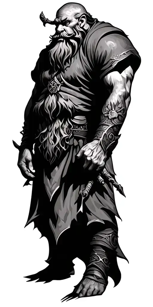 dwarven full sleeve tattoo design tattoo design idea