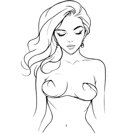 sexy women one line tattoo design tattoo design idea