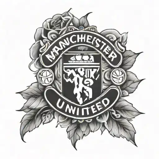 Can you create a manchester united logo with a twist tattoo design idea
