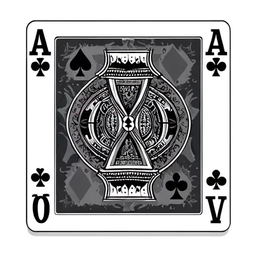 Pocket aces poker card tattoo design idea