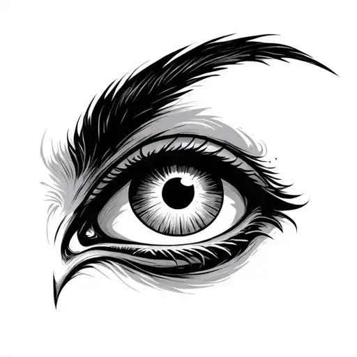 Greek Evil Eye tattoo design idea