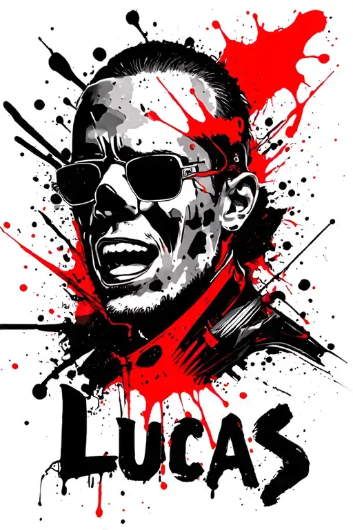 "Lucas" name tattoo tattoo design idea