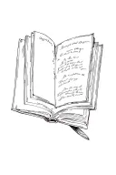old book open blank pages tattoo design idea