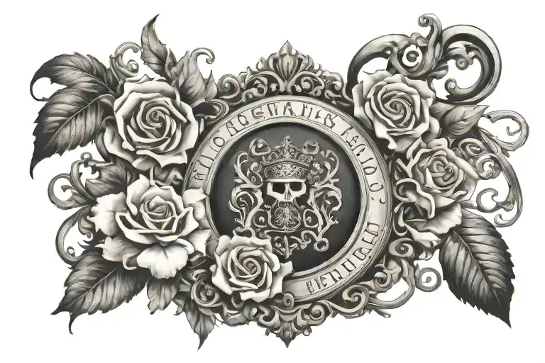 bible verse (romans 6:23) tattoo design idea