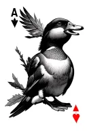 ducks/woods/shotgun shells spitfire ace tattoo design idea