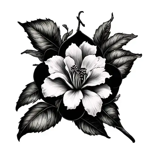 Chaconia tattoo design idea