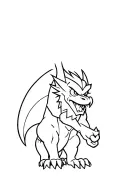 gargoyle cartoon character tattoo design idea