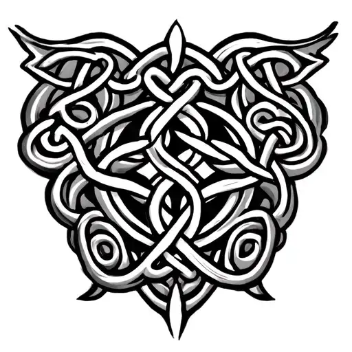 Symbols Family Celtic knotwork design tattoo design idea