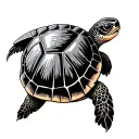 Hawaiian Turtle tattoo design idea
