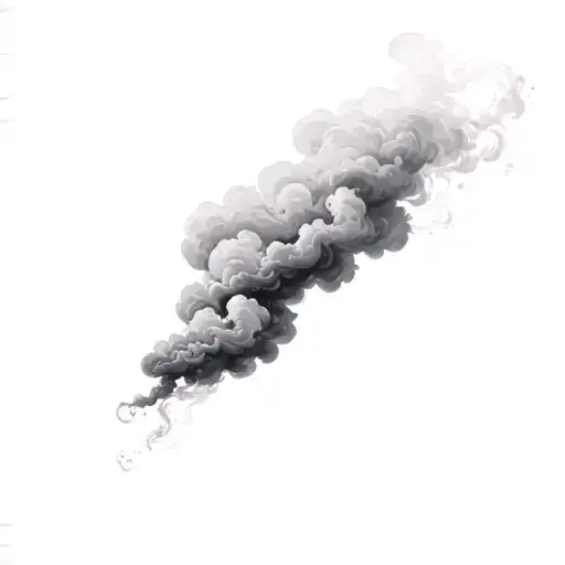 Filler Clouds and Smoke tattoo design idea