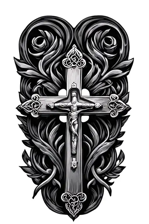 Rosary Cross tattoo design idea