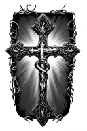 Rosary Cross tattoo design idea